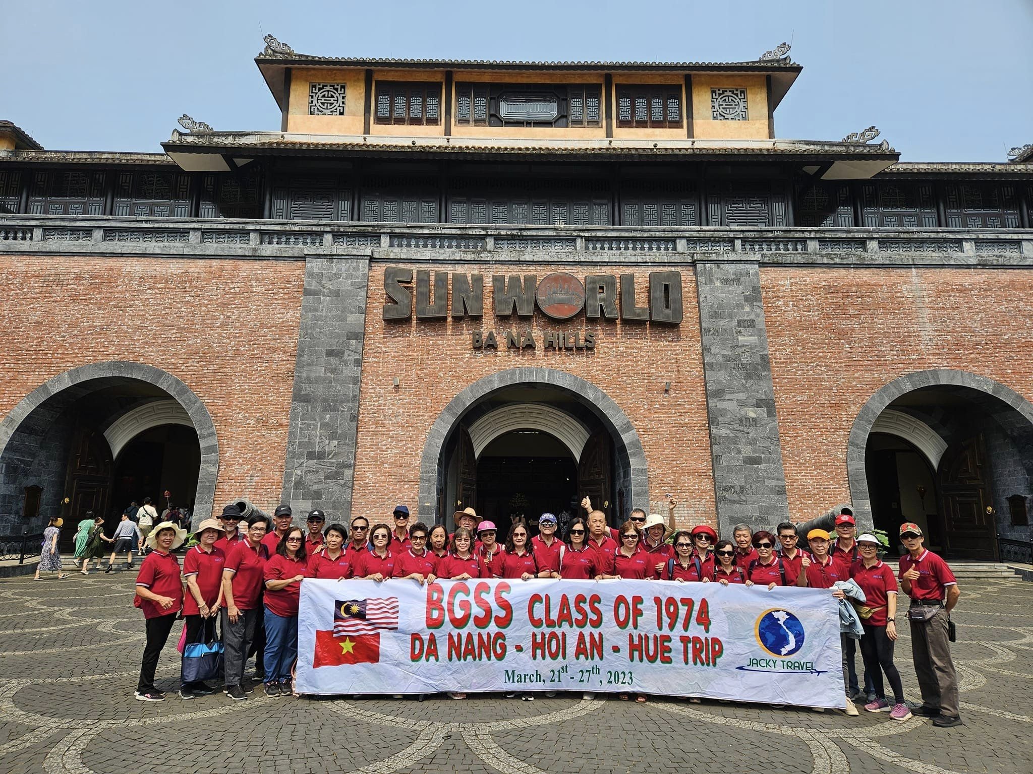 Jacky Vietnam Travel group tour at Ba Na Hills, Da Nang