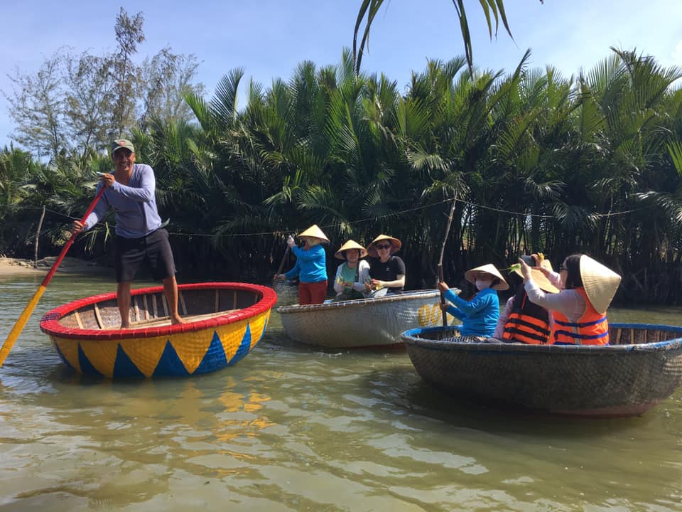 water coconut basket boats